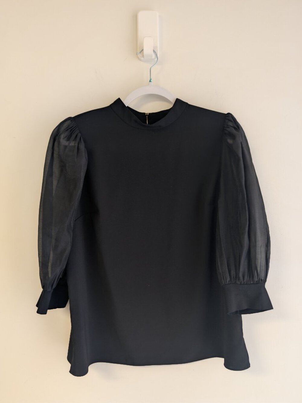 Ted Baker Micaeli Organza Puff Sleeve Top - Picture 8 of 16